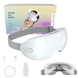 HASAIKA® Augenmassagegerät mit Wärme, Beheizte Dampf-Augenmaske, Zerstäubung im Mikrometerbereich, lindert dunkle Augenringe, Trockenheit und Müdigkeit unter