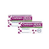 Cetirizin HEXAL® bei Allergien | 2x50 Stk | Lindert Juckreiz, Rötung und Schwellung der Haut bei Nesselsucht | Wirkt in ca. 30-60 Minuten