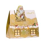 Lindt Schokolade zu Weihnachten | 60g | Santa im Mini-Schornstein | Feinster Genuss aus dem Weihnachtskamin | Schokoladengeschenk für die Feiertage