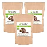 Bio Kakaonibs, 3x 800g, Rohkost Kakao Nibs ideal als Topping, Naturprodukt ohne Zusätze aus Peru/GreatVita