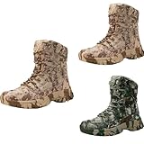 Generisch Militärstiefel Herren Tactical Boot Outdoor Stiefel Arbeitsstiefel Wanderstiefel Einsatzstiefel Outdoorschuhe Rutschfeste Camouflage-Wanderschuhe FüR MäNner Atmungsaktiv & angenehmer