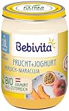 Bebivita Frucht & Joghurt / Quark DUO Pfirsich-Maracuja / Joghurt, 190g, 6er Pack (6x190g)