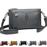 Generisch Blaciokamith Large Capacity Phone Bag Crossbody Bag, Blaciokamith Vintage Multi Pockets Soft Leather Bags, Crossbody Bags (D4)