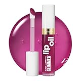 Revlon Super Lustrous Glimmer Lip Oil, nährendes und antioxidantes, aufpolsterndes, strahlendes Lippenöl, ultra-glänzendes Finish, Formel auf Basis von pflanzlichem Squalan, 006 Plum Pop, 3,8 ml