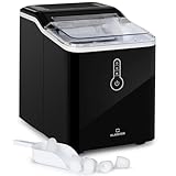 Klarstein Eiswürfelmaschine Klein, 1,5L Eiswürfelbereiter, Eiswürfelmaschine für Große Eiswürfel, Schnelle Mini-Eiswürfelmaschine, Leichte Reinigung, Eiswürfelbereiter 12kg Eis pro Tag