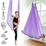 Yosana Hängematte | Komplettset inkl. Befestigung | TÜV geprüft | Nylon Tuch 5m x 2,6m
