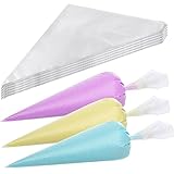 BELSVOR 100 Stück Spritzbeutel Einweg, Spritzbeutel 30CMX20CM, 100PCS Spritzbeutel, PE-Material Spritzbeutel, Spritzbeutel Geeignet für Kuchendekoration/Kekse/Kekse/Eiscreme/Gebäckdekoration