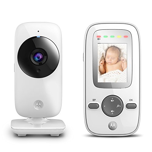 Motorola Baby MBP481 Video Babyphone, Baby-Überwachungskamera mit Zoom und 2,0 Zoll Farbdisplay, 300 Meter Reichweite