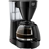 Melitta Easy – Kaffeemaschine mit abnehmbarem Schwenkfilter, Filterkaffeemaschine mit Glaskanne und Tropfstopp, für bis zu 10 Tassen Kaffee, schwarz