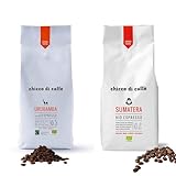chicco di caffè Duo | 2kg Probierpaket Bio Espresso Urubamba + Bio Sumatera je 1000g ganze Bohnen