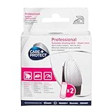 CARE + PROTECT Bügeleisen-Reinigungsstift, Universal, Profi-Entkalker, Ideal zur Entfernung von Kalk und Rückständen, 2 Stifte, Weiß / Rosa
