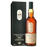 Lagavulin 16 Jahre, Islay Single Malt Scotch Whisky, mit Geschenkverpackung, handgefertigt von den schottischen Inseln, 700 ml