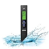 ARKA myAQUA pH-Messgerät für Wasser - Vorkalibriert, inkl. Kalibrierpulver, misst präzise den pH-Wert in Aquarien, Pools, Teichen & mehr, für optimale Wasserqualität