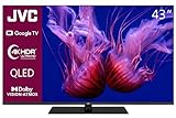 JVC Google TV 43 Zoll QLED Fernseher (4K UHD Smart TV, HDR Dolby Vision, Dolby Atmos, Triple-Tuner) LT-43VGQ8255