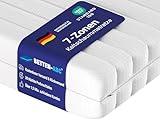 Betten-ABC - Matratze (KSP-500) - 90x200 cm - Wendematratze mit 2 Härtegraden (H3/H4) - 7-Zonen Matratze aus Hybridschaum - Hypoallergen & Antibakteriell - Oeko-TEX® Zertifiziert - Paketlieferung