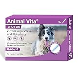 Animal Vita® Spot On Zeckenschutz für Hunde [zuverlässiger Zeckenschutz] Zeckenmittel für Hunde -Zeckenschutz Hund - Spot On für große Hunde (10 bis 20kg)