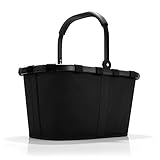reisenthel carrybag in Schwarz - Stabiler Einkaufskorb mit viel Stauraum und praktischer Innentasche - Elegantes und wasserabweisendes Design