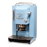 FABER COFFEE MACHINES | Pro Deluxe-Modell | 44 mm Kaffeepad-Maschine | Farbe Torquoise Kupfer Oberflächen | Messingpresse