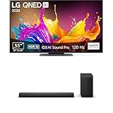 LG Bundle 55QNED86T6A TV 55' (139 cm) QNED Fernseher DS70TY 3.1.1 Dolby Atmos Soundbar (400W) mit kabellosem Subwoofer