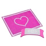 VICASKY 1 Stück Handkissen Handkissen -Set Handpolster geformt Nagelkissen Nägel Unterlage UV Rosa kopfkissen Maniküre-Matte Handmatte aus Silikon faltbares Handkissen Rosy
