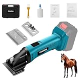 Schermaschine Pferd für Makita 18V Akku,2500 RPM/Min Motor,6 Gang 35 Profi Kabellos pferde schermaschine für Dickes & Verfilztes Haar (ohne Akku)