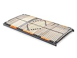 BMM Lattenrost 120x200 cm Premium XXL bis 180 kg geeignet/Fertig montiert/TÜV Zertifiziert/7 Zonen/für alle Matratzen/Höhe 10 cm/Lattenroste produziert in Deutschland