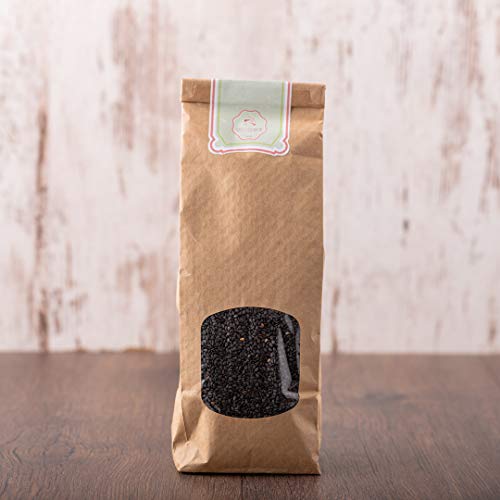 süssundclever.de® Bio Sesam | schwarz | 1 kg | ungeschält | plastikfrei und ökologisch-nachhaltig abgepackt