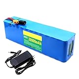 HTDRE T, 48 V 20 Ah 13S3P E Bike Lithium Ionen Akkupack mit integriertem BMS Schutz, ideal für 200 1000 W Elektrofahrradmotor XT60 T