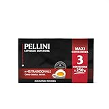 Pellini N.42 Tradizionale, Gemahlener Kaffee für die Kaffeemaschine mit Starkem und Intensivem Geschmack, Arabica- und Robusta-Mischungen, Kräftige Röstung, 3 Packungen mit je 250g
