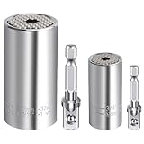 Spurtar 4 pcs Universal Nuss Steckschlüssel Universalschlüssel Geschenke für Männer Papa Vater Geburtstag, 7-19mm 11-32 mm Multi Funktions Handwerkzeuge Reparatur für die Automobilindustrie