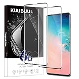 KUUBUUL für Panzerglas Schutzfolie für Samsung Galaxy S10, [2 PACK][Erkennbarer Fingerabdruck][9H Härte][Blasenfrei][Anti-Kratzer] Gehärtetes Glas für Samsung S10 Displayschutzfolie