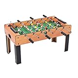 Suuim Sport-Kickertisch für Kinder, tragbarer Fußballtisch aus Holz mit ABS-Griffen, Tischfußballspiel für die Familienfeier zu Hause (A 81,5 x 42,5 x 42,5 cm)