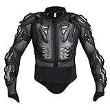 M&Catree Motorradjacke Körperpanzer Oberkörperschutz für Motorcross Motorradrennen Schutzausrüstung - Schwarz, M