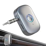 Drahtloser Funkadapter,LED-Anzeige Sender Empfänger Drahtloser Audioempfänger | Jack Stereo Audio -Verbindungen, Freisprechanruf mit Geräuschunterdrückung, FM-Transmitter für Auto Wireless 5.3