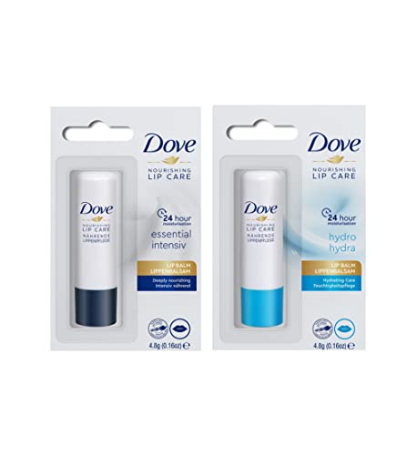 Lippen balsam | Dove Nourishing Lipcare 4,8g | Hydrating Care | Lippenpflege (2 Stück)