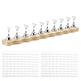 APOMOONS Nagel Stander Magnetische mit 10 Nagelspitzen und 200 Pcs Klebekitts, Nagel Magnet für Nägel Selber Machen Set, Acryl Nagelständer Magnetische Nagelspitzen, DIY Nagelkunst Ständer