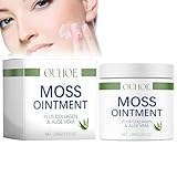 Moossalbe Plus, Moossalbe Gesicht Falten Testsieger, Mooscreme gegen Falten Gesicht, Aktiv Hautreparatur Moossalbe, Antifaltencreme, Soforteffekt Moos Salbe fürs Gesicht & gegen Falten (100G)