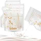 SGERUFZ 30 Pcs Muttermilchbeutel 250ml BPA-frei Aufbewahrung für Muttermilch mit Ausgießer Selbststehend Einfrierbar Vorsterilisiert