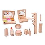 Abaodam 1 Satz Make-up- Mädchen Geburtstagsgeschenk Kosmetikspielzeug aus Holz Kinderkosmetikset für Mädchen Make -up -Kit Kinderspielzeug hölzern