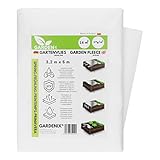 GARDENIX Frostschutz Pflanzen Wachstumsvlies - Gartenvlies Hochbeet 3.2m x 5m für Pflanzen Abdeckung, Vlies, Folie Frühbeet 17g/m², Abdeckvlies, Gartenvlies Winterschutzvlies, Windschutz, Lochfolie