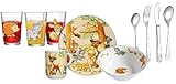Ritzenhoff & Breker Kindergeschirr-Set Waldtiere mit Besteck und Trinkgläsern, 10-teilig, Porzellan