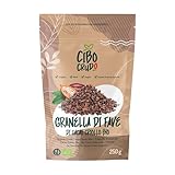 Kakao Nibs Bio und Roh - 250g. Roh Kakaonibs aus Rohkakao Bohnen ohne Zucker und Ungeröstet zum Essen oder in der Küche. Kakaobohnen in Stücken. Raw Cacao Nibs.