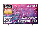 Samsung Crystal UHD 4K DU9079 Fernseher 98 Zoll, Samsung TV mit AI Supersize Picture Enhance, Motion Xcelerator 120 Hz, Crystal Prozessor 4K, Smart TV, KI TV, GU98DU9079UXZG, Deutsches Modell [2024]