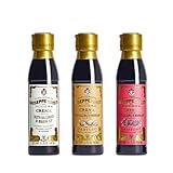 Giusti - Creme von Balsamico-Essig aus Modena IGP - Klassisch, Himbeere, Trüffel - 3 x 150 ml