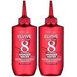 L'Oréal Paris Elvive Wonder Water Lamellenspülung für gefärbtes Haar Flüssige Behandlung sofortiger Glanz 200 ml (2 Einheiten)