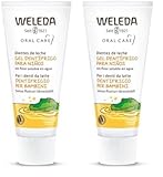 WELEDA Bio Kinder Zahngel – vegane Naturkosmetik Zahnpasta ohne Fluoride zur Zahnpflege von Milchzähnen & Zahnfleisch von Kleinkindern & Babys. Fluoridfreie Zahnreme zum Schutz vor Karies (1x 50ml)