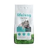 Amazon-Marke: Lifelong Bentonite klumpendes Baby Puder Duft Katzenstreu, 10L, 1er-Pack