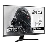 iiyama G-Master Black Hawk G2745QSU-B1 68,5cm 27' IPS LED Gaming Monitor WQHD 100 Hz HDMI DP USB3.2 1ms FreeSync schwarz