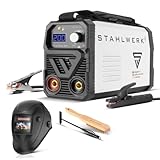 STAHLWERK Schweißgerät Vollausstattung ARC 200 MD – kompakt, leicht, tragbar, DC MMA, E-Hand, 200 A, IGBT-Single-Board, Hotstart, Anti-Stick & optionaler Lift-TIG-Funktion