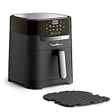 Moulinex Easy Fry & Grill Digital 2-in-1 Luft-Fritteuse + Grill, Kapazität 4,2 l, bis zu 6 Personen, 8 automatische Programme, einstellbare Temperatur, Timer EZ505810, Schwarz